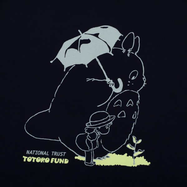 画像3: Ｔシャツ（トトロ傘）濃紺 (3)